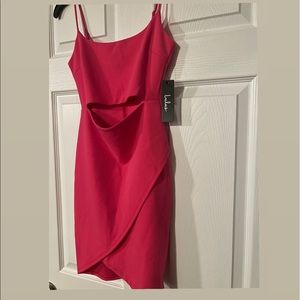 Hot pink Lulu’s mini dress